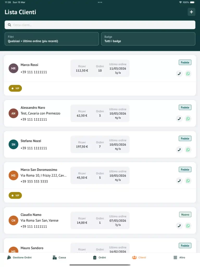 lista clienti - pomoAI