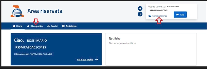 credenziali fisconline accesso profilo